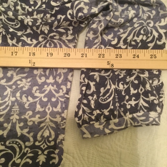 Caribbean Joe LG navy, white long sleeve top - Picture 4 of 8